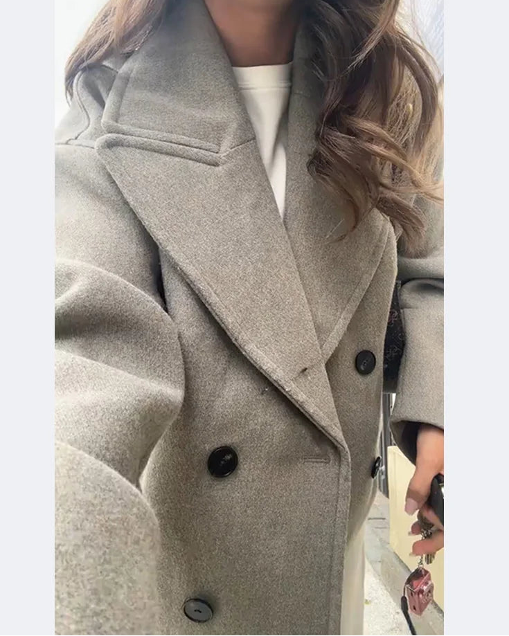 Margo - Women's Stylish Double-Breasted Pea Coat