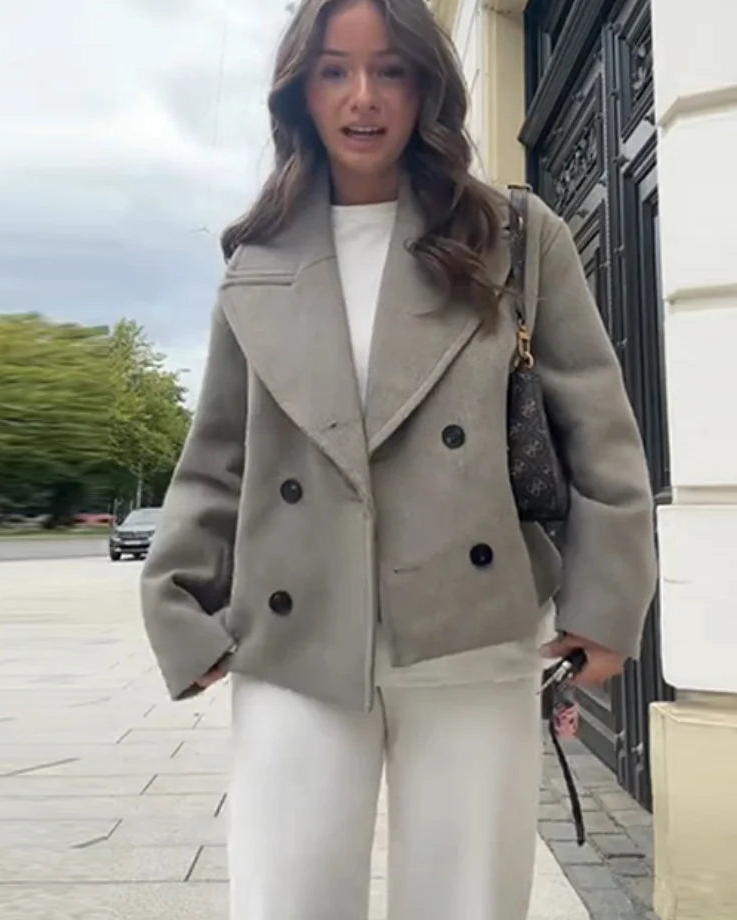 Margo - Women's Stylish Double-Breasted Pea Coat