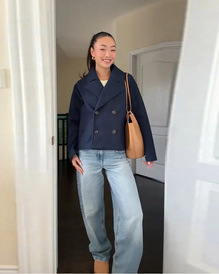 Margo - Women's Stylish Double-Breasted Pea Coat