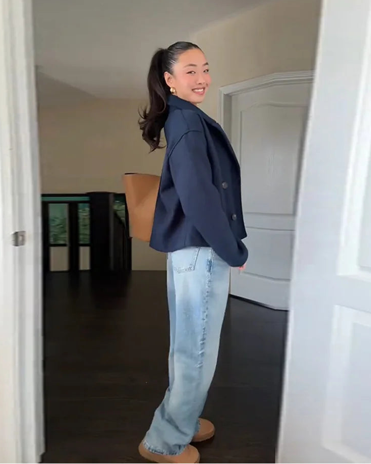 Margo - Women's Stylish Double-Breasted Pea Coat