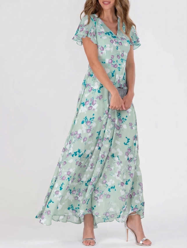 Juniper | Women's Elegant Floral Maxi Dress