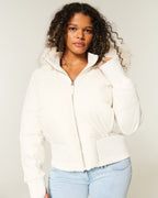 Marin - Women's Cozy Fur Trim Puffer Jacket