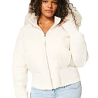 Marin - Women's Cozy Fur Trim Puffer Jacket