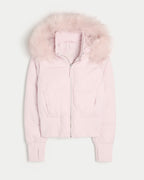 Marin - Women's Cozy Fur Trim Puffer Jacket