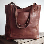 Marlowe - Women's Classic Faux Leather Tote Bag
