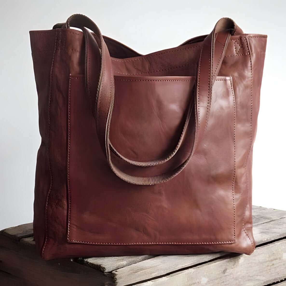 Marlowe - Women's Classic Faux Leather Tote Bag