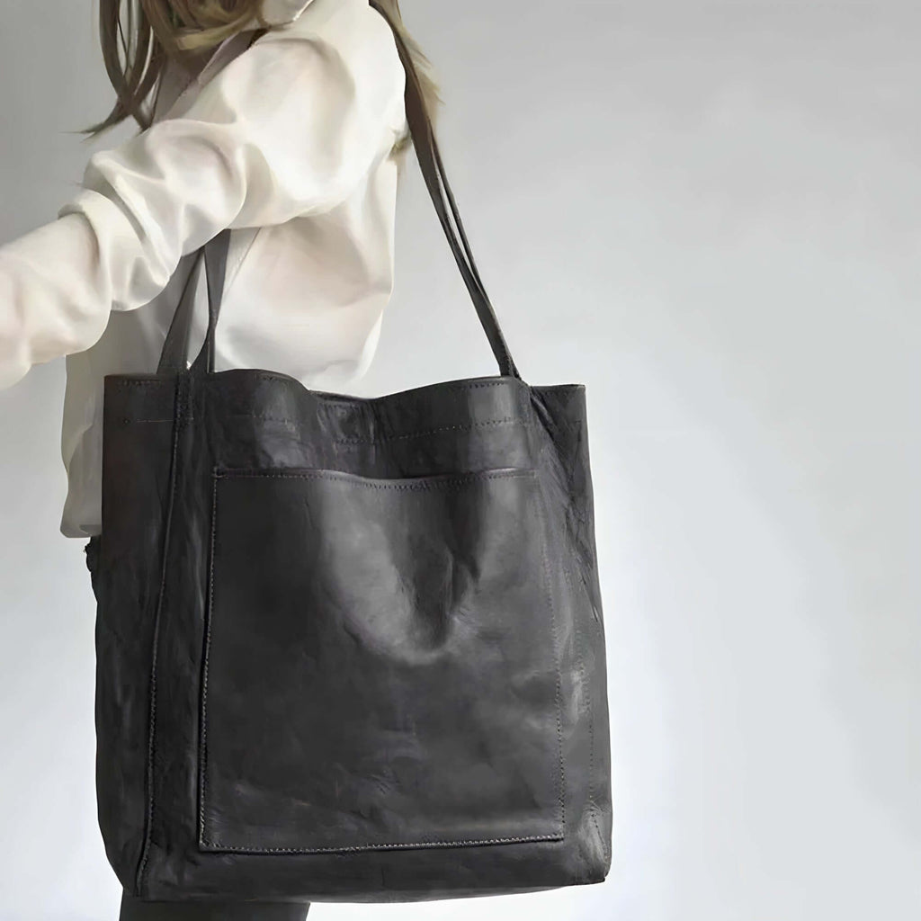 Marlowe - Women's Classic Faux Leather Tote Bag