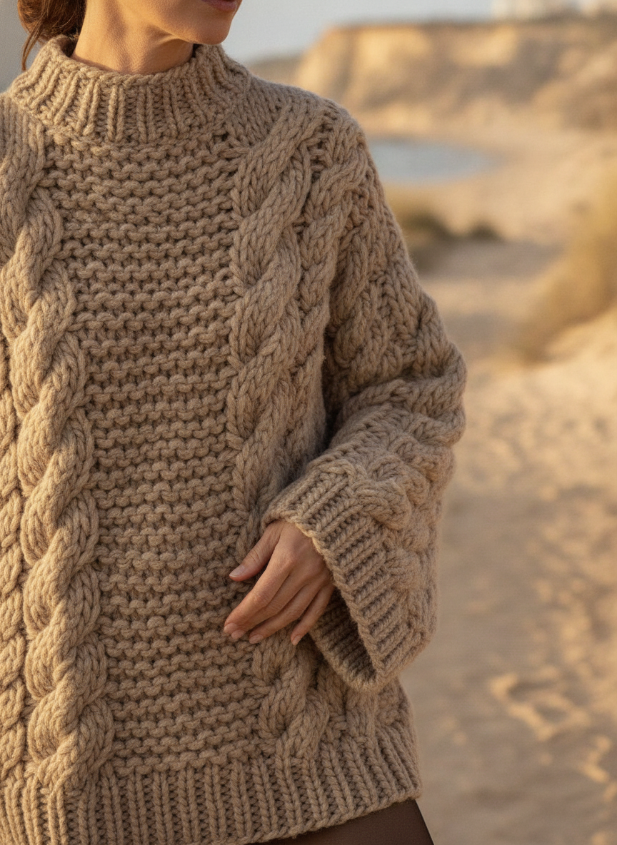 Marlowe | Women's Cozy Cable Knit Warm Comfort Sweater