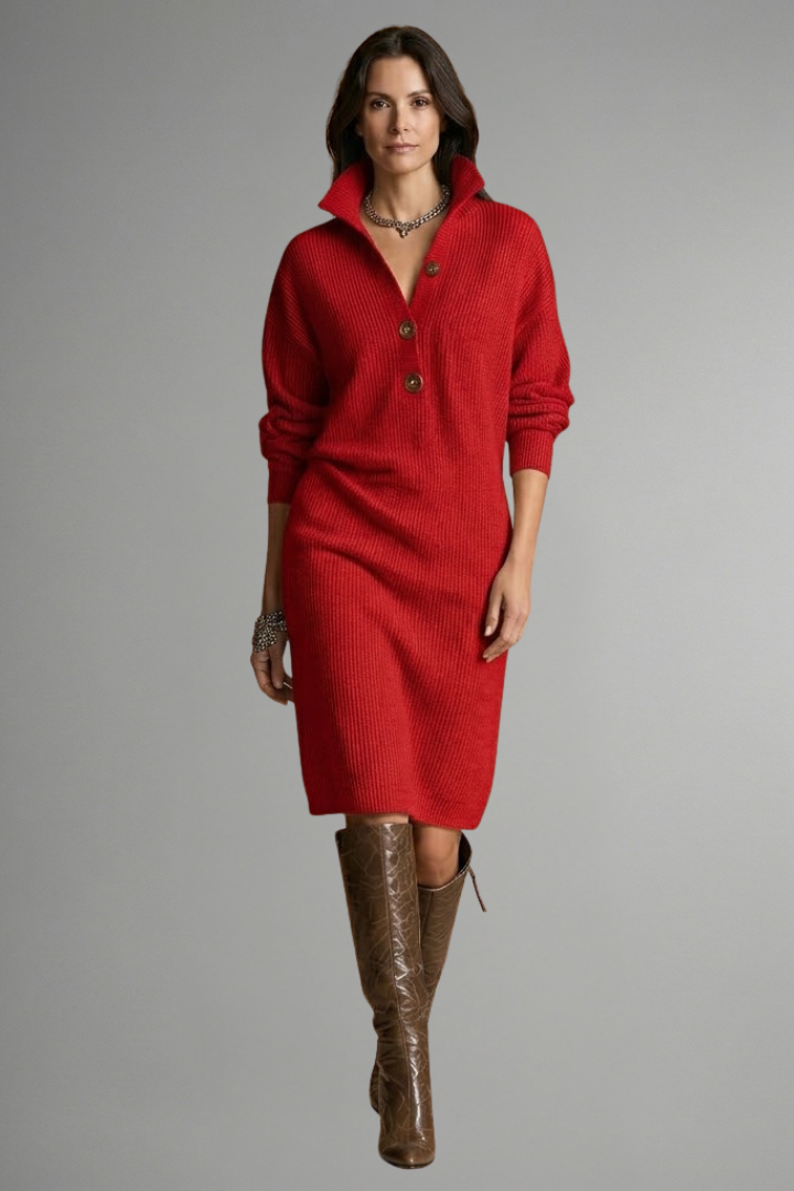Marlowe - Women's Cozy Knit Sweater Dress