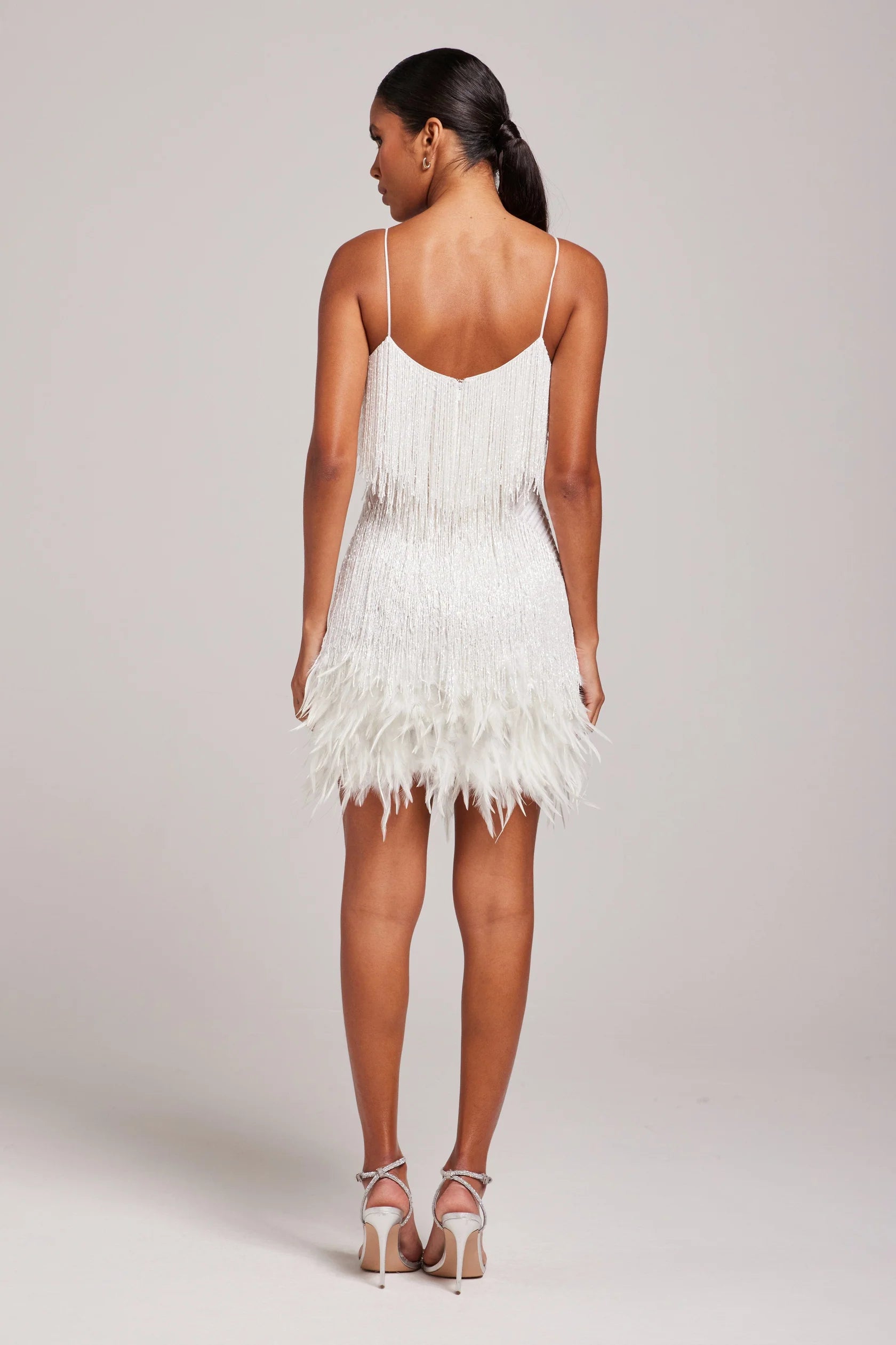 Marlowe | Women's Elegant Feathered Cocktail Dress