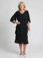 Marlowe | Women's Elegant Layered Midi Dress