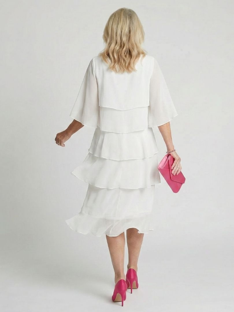 Marlowe | Women's Elegant Layered Midi Dress