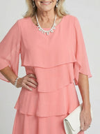 Marlowe | Women's Elegant Layered Midi Dress