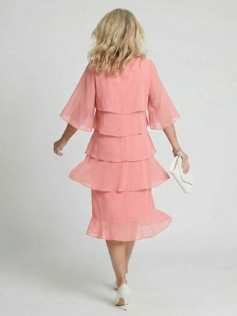 Marlowe | Women's Elegant Layered Midi Dress