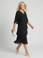Marlowe | Women's Elegant Layered Midi Dress
