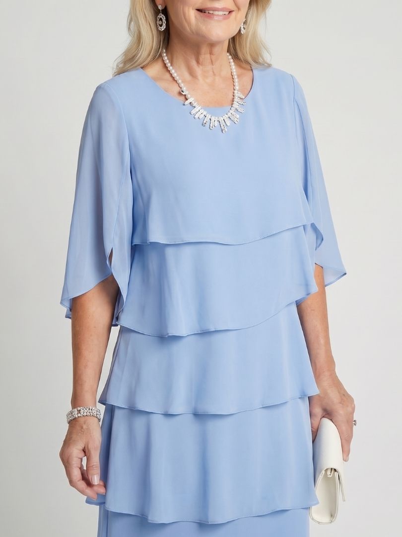 Marlowe | Women's Elegant Layered Midi Dress
