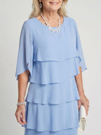 Marlowe | Women's Elegant Layered Midi Dress
