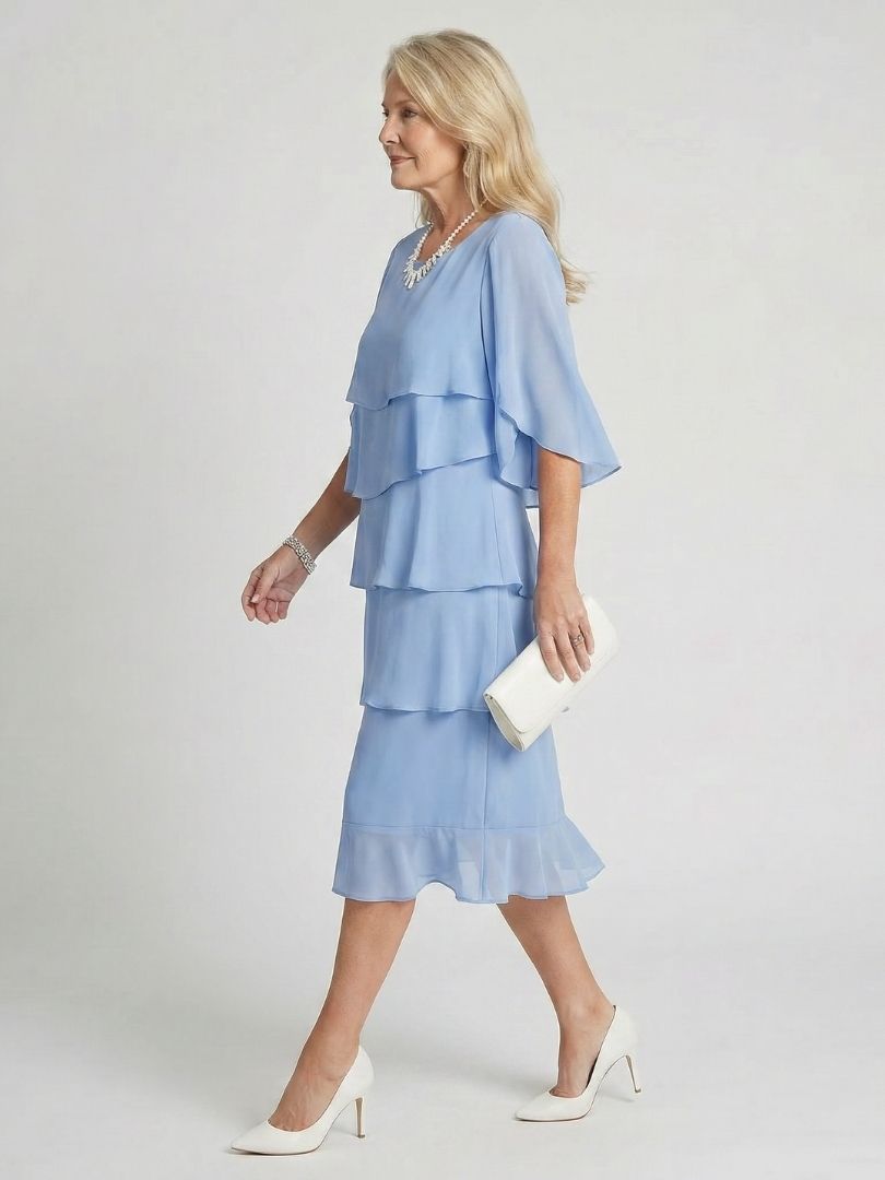 Marlowe | Women's Elegant Layered Midi Dress