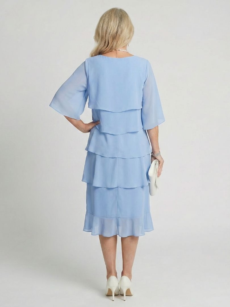 Marlowe | Women's Elegant Layered Midi Dress