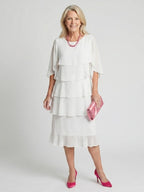 Marlowe | Women's Elegant Layered Midi Dress