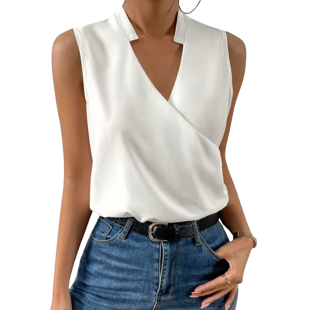 Marlowe | Women's Floral Sleeveless Wrap Top