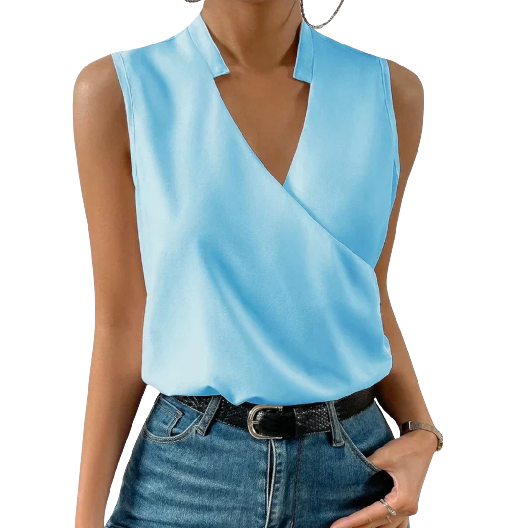 Marlowe | Women's Floral Sleeveless Wrap Top
