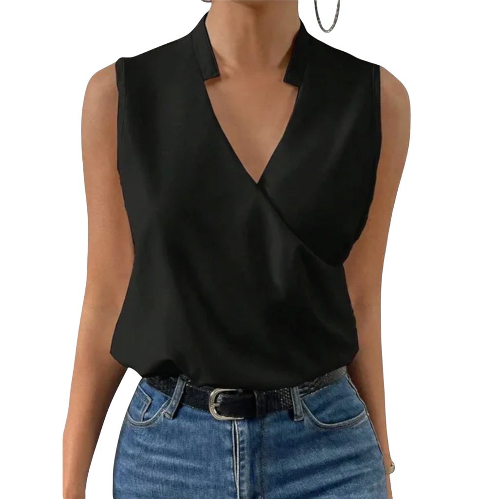 Marlowe | Women's Floral Sleeveless Wrap Top