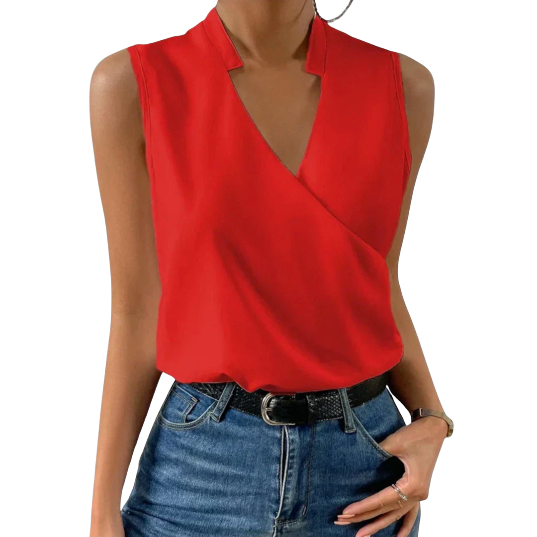 Marlowe | Women's Floral Sleeveless Wrap Top