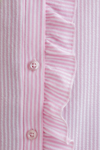 Marlowe | Women's Ruffle Blouse with Button Detail