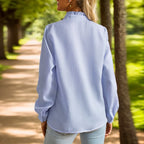 Marlowe | Women's Ruffled Button-Up Tunic