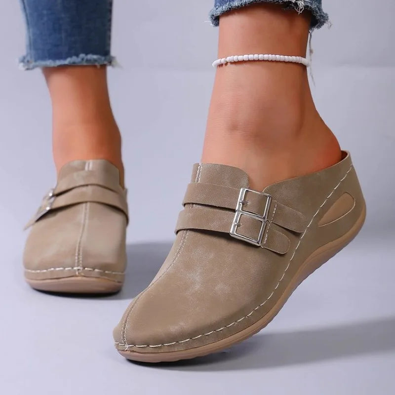 Mette | Women's Stylish Clogs with Buckle Detail