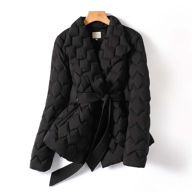 Mira - Women's Quilted Belted Puffer Jacket