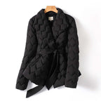 Mira - Women's Quilted Belted Puffer Jacket