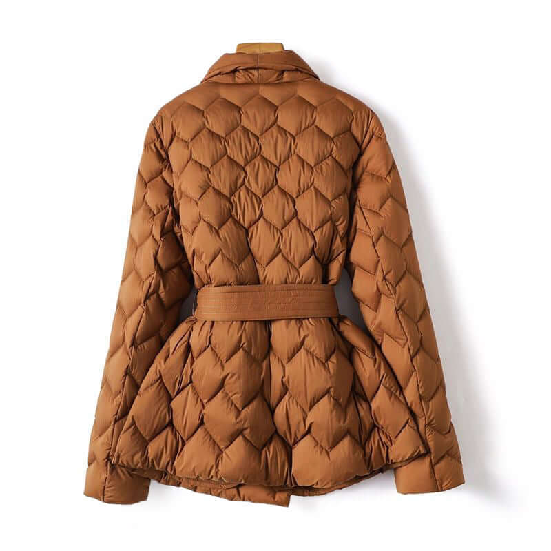 Mira - Women's Quilted Belted Puffer Jacket