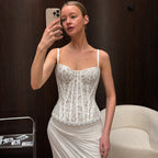 Naya | Women's Sweetheart Spaghetti Strap Corset Top