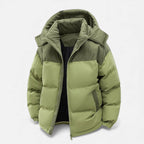 Niall - Men's Classic Corduroy-Trimmed Puffer Jacket
