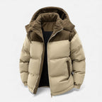 Niall - Men's Classic Corduroy-Trimmed Puffer Jacket