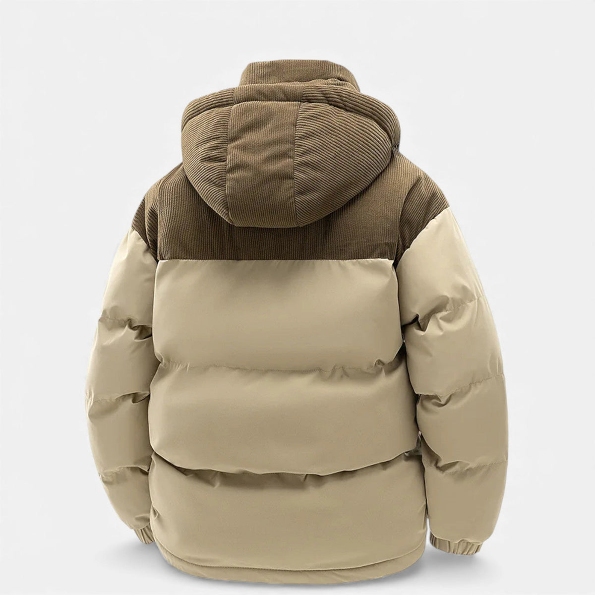 Niall - Men's Classic Corduroy-Trimmed Puffer Jacket