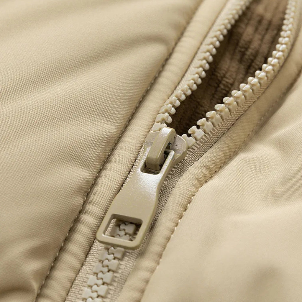 Niall - Men's Classic Corduroy-Trimmed Puffer Jacket