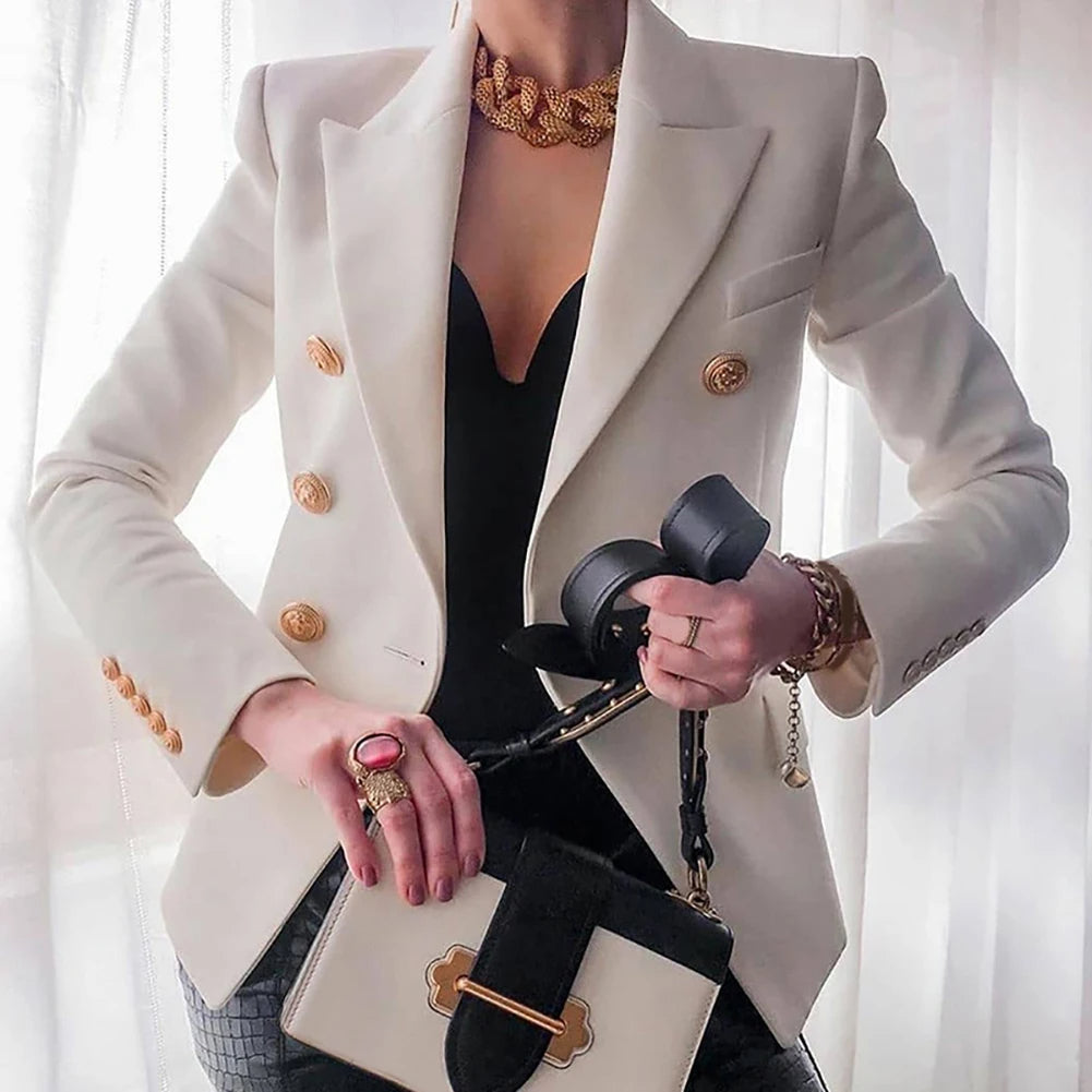 Nicolette | Women's Chic Double-Breasted Blazer Trousers Set