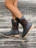Nola - Women's Lace-Up Calf Boots