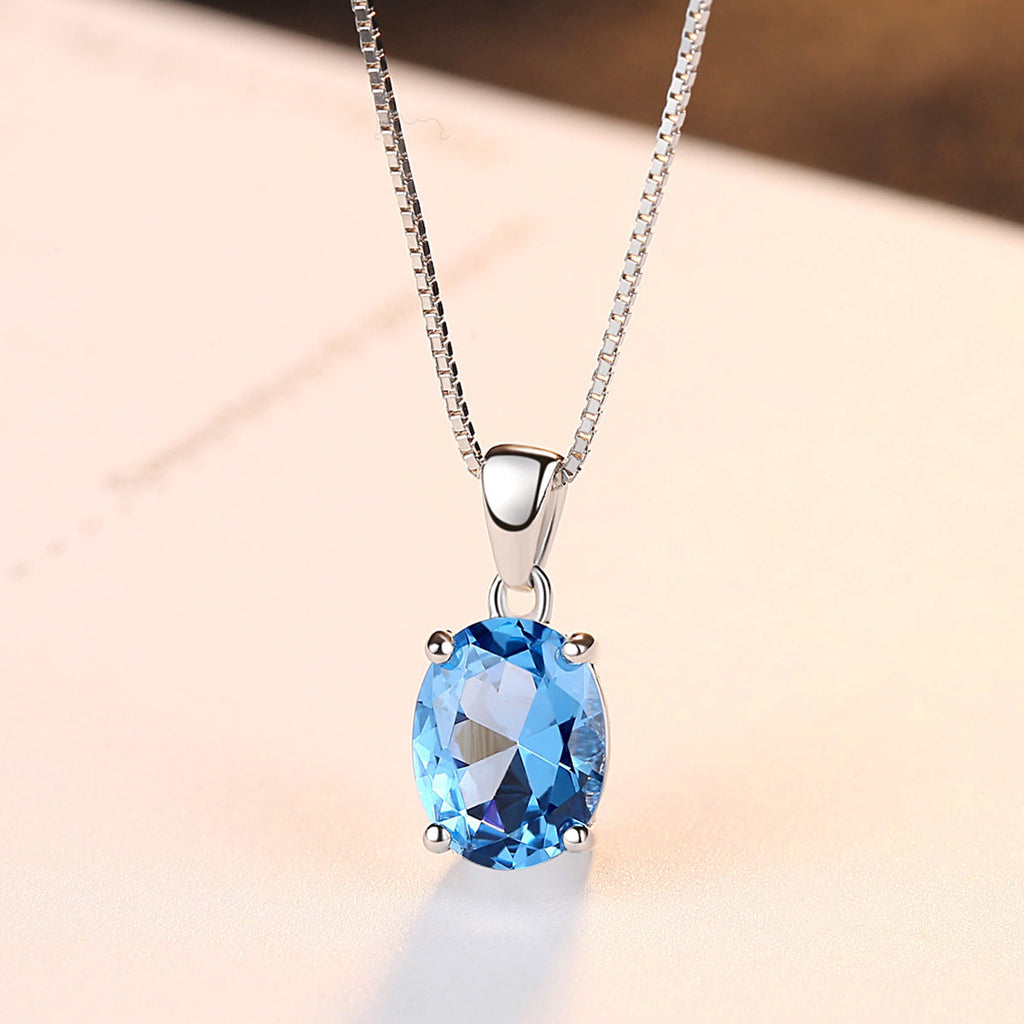 Nova - Women's Elegant Blue Topaz Necklace