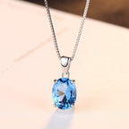 Nova - Women's Elegant Blue Topaz Necklace