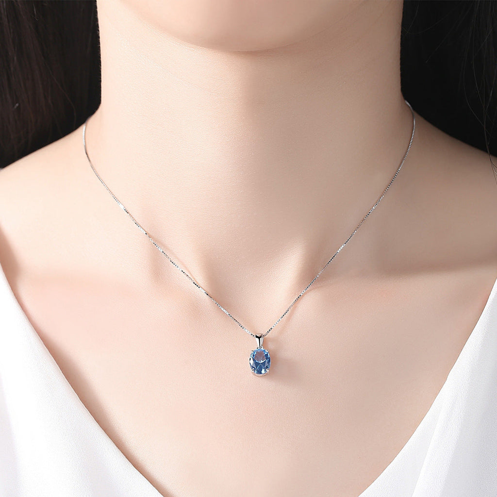 Nova - Women's Elegant Blue Topaz Necklace