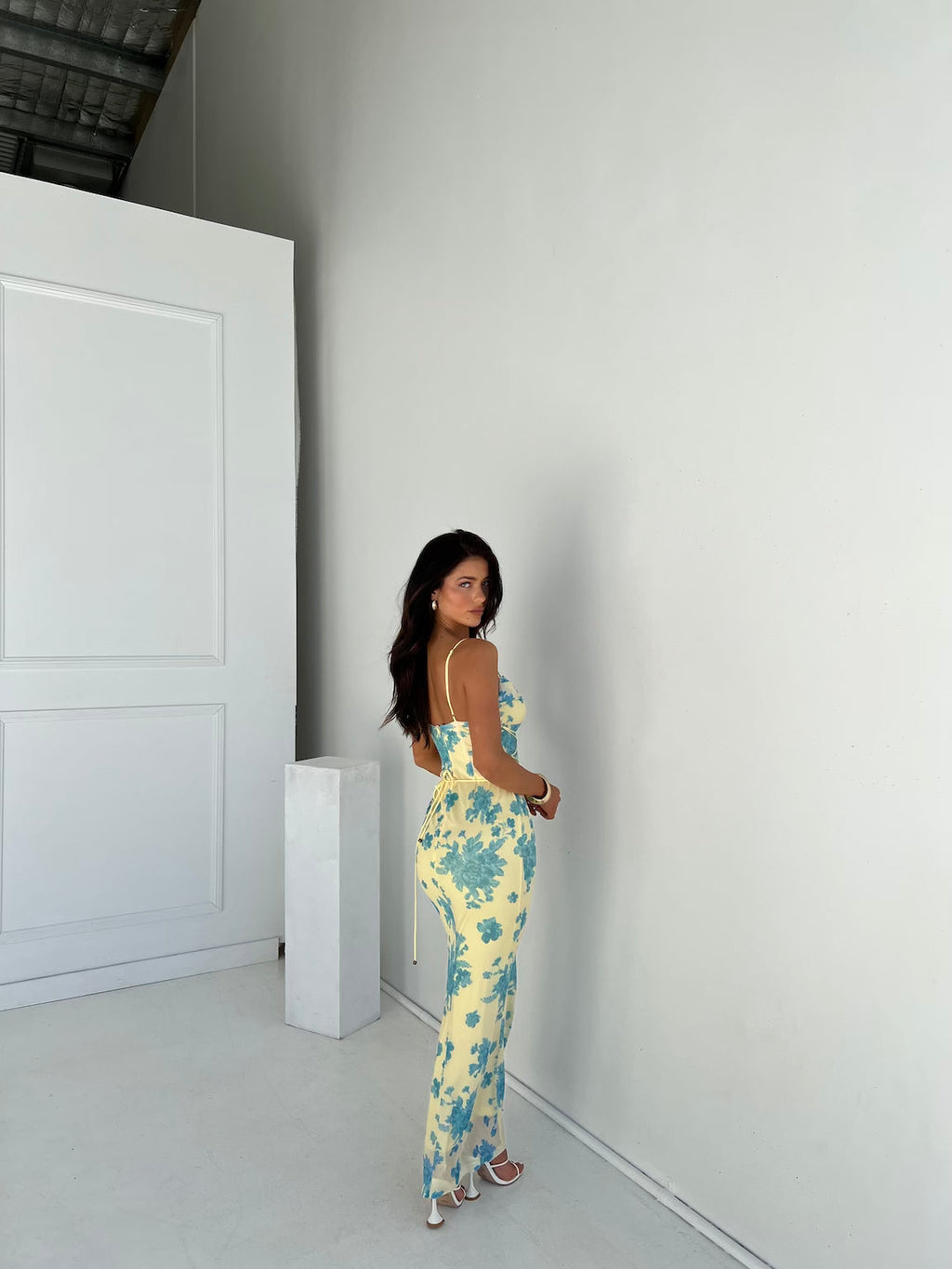 Nova | Women's Floral Maxi Dress with Spaghetti Straps
