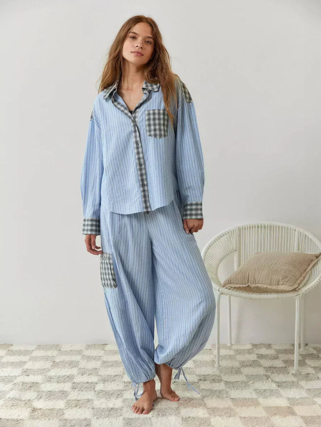 Nova - Women's Relaxed Plaid Pajama Set