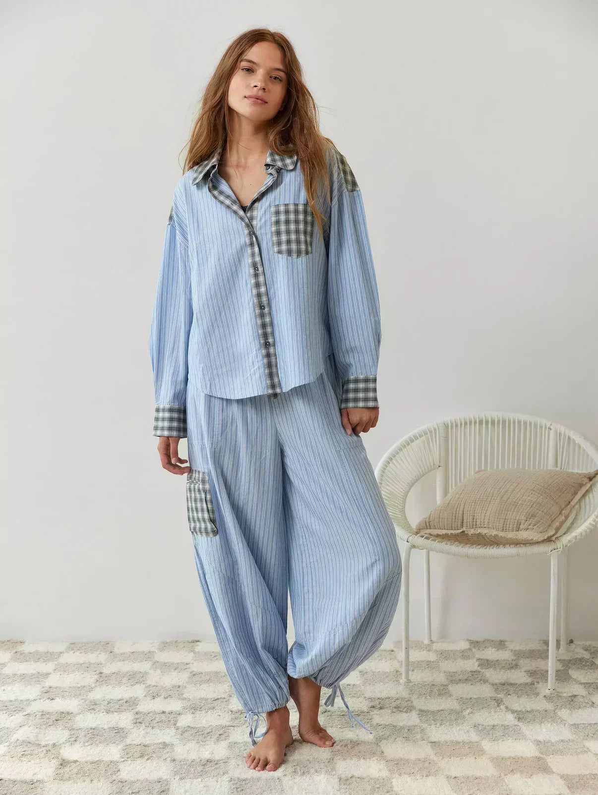 Nova - Women's Relaxed Plaid Pajama Set
