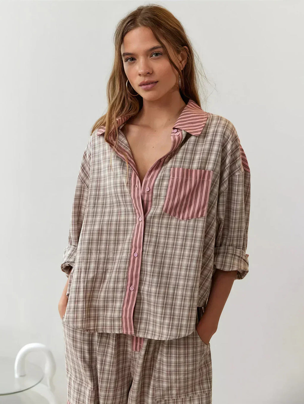 Nova - Women's Relaxed Plaid Pajama Set