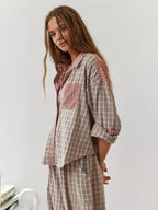 Nova - Women's Relaxed Plaid Pajama Set