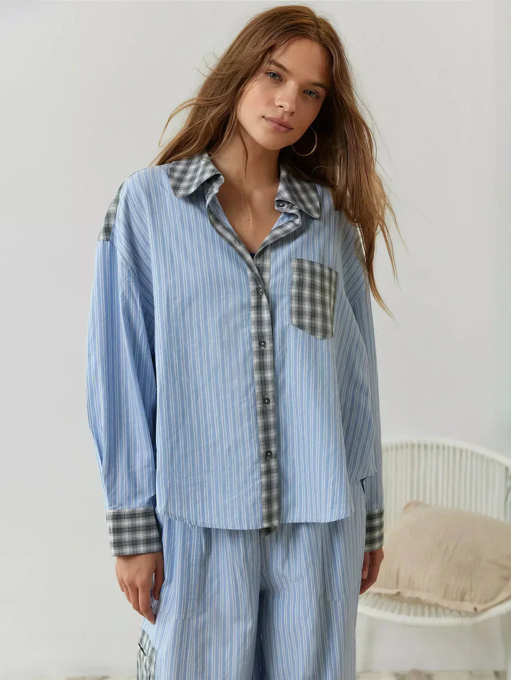 Nova - Women's Relaxed Plaid Pajama Set